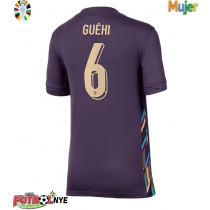 Camiseta Inglaterra Marc Guehi #6 Visitante Equipación para mujer Eurocopa 2024 manga corta